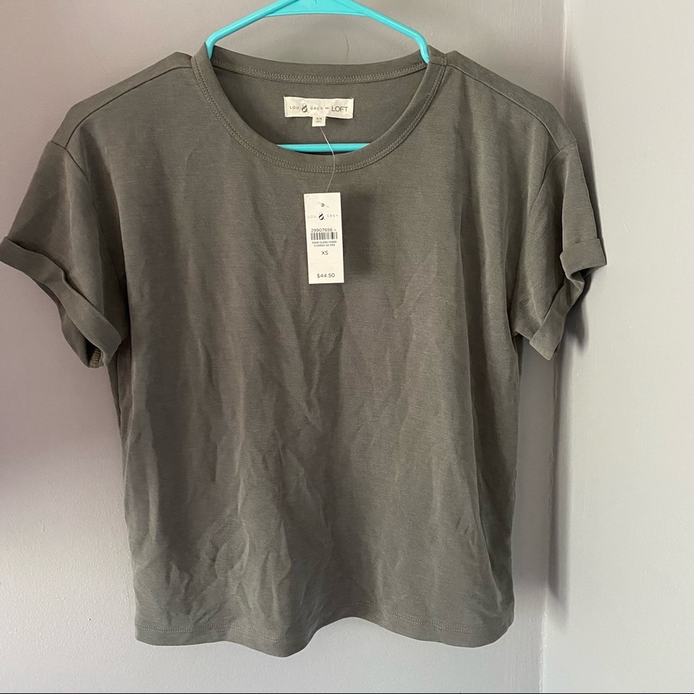 NWT Lou & Grey for Loft Sandwashed Tee